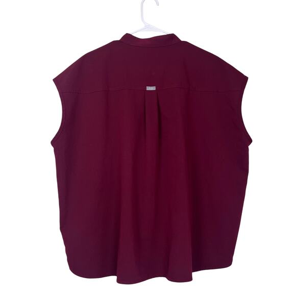 FIGS Burgundy Technical Collection Sleeveless Scrub Top Women’s XXL - Picture 4 of 5